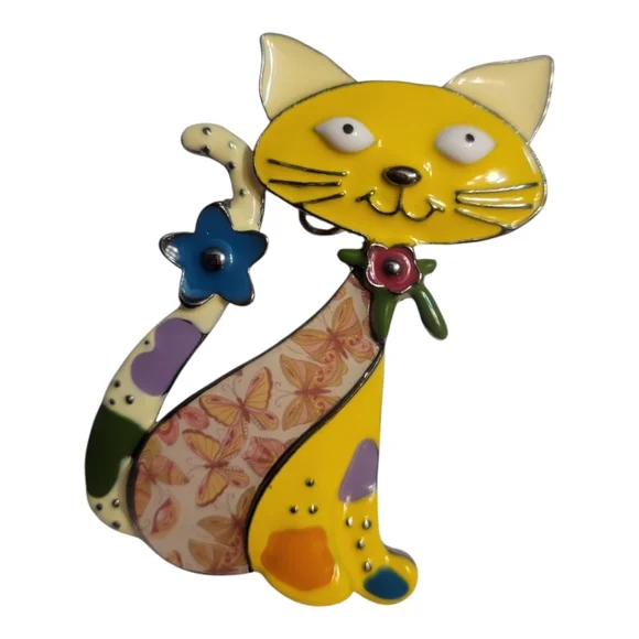 Cat Brooch - Picture 2 of 7